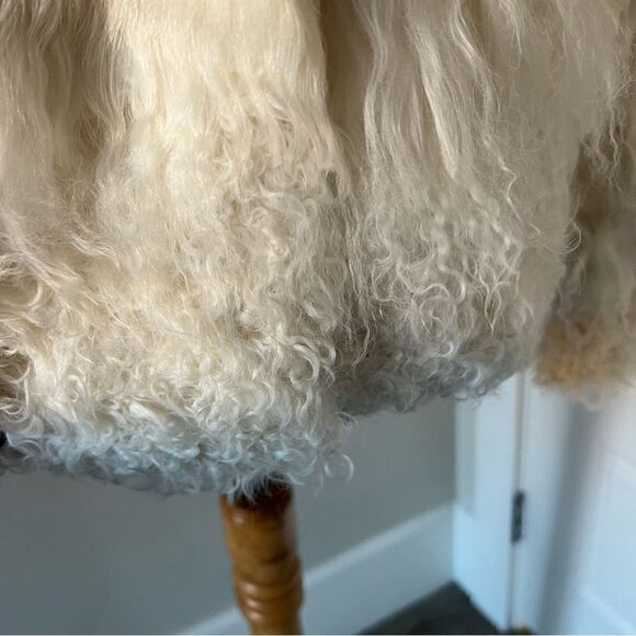 NWT vintage Marciano fur coat sz M in cream/ivory/white real fur - Picture 8 of 16